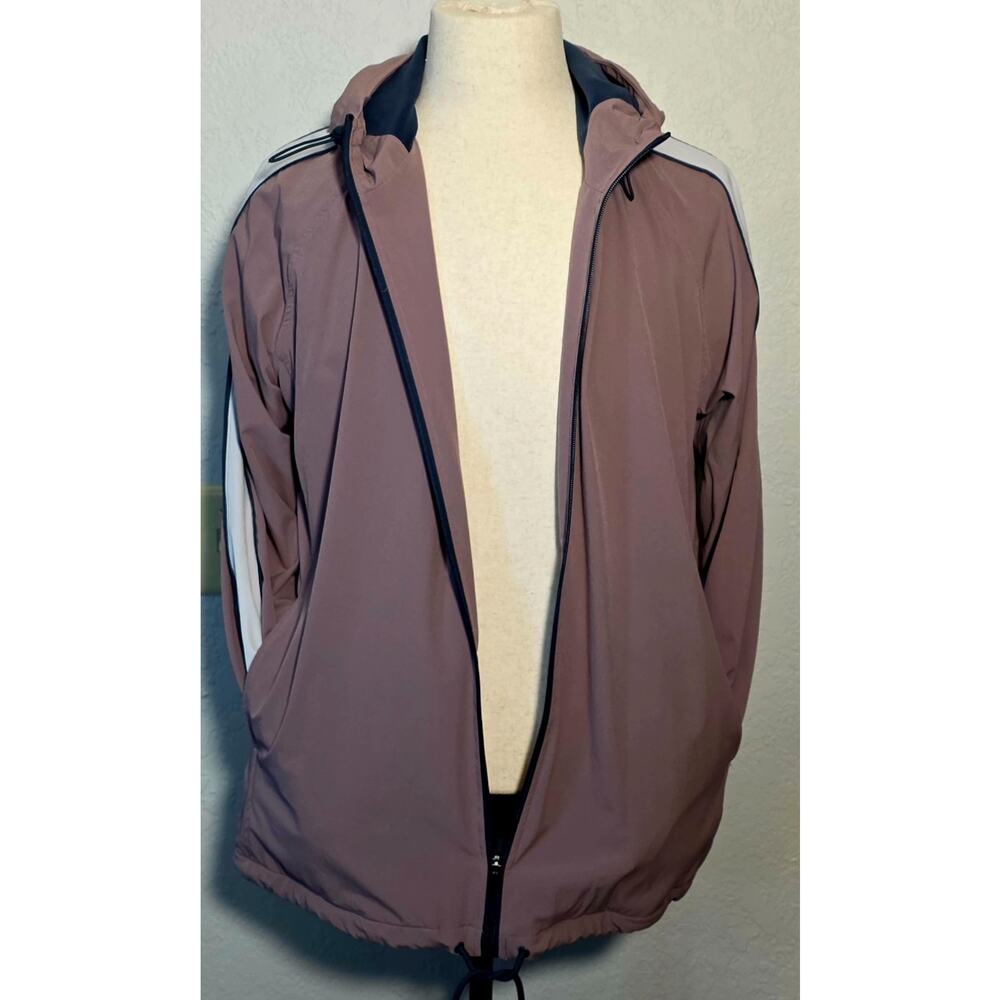 Men’s Mono B Rose Gold Double-Lined Jogging Jacket Hoodie Size Large Warm